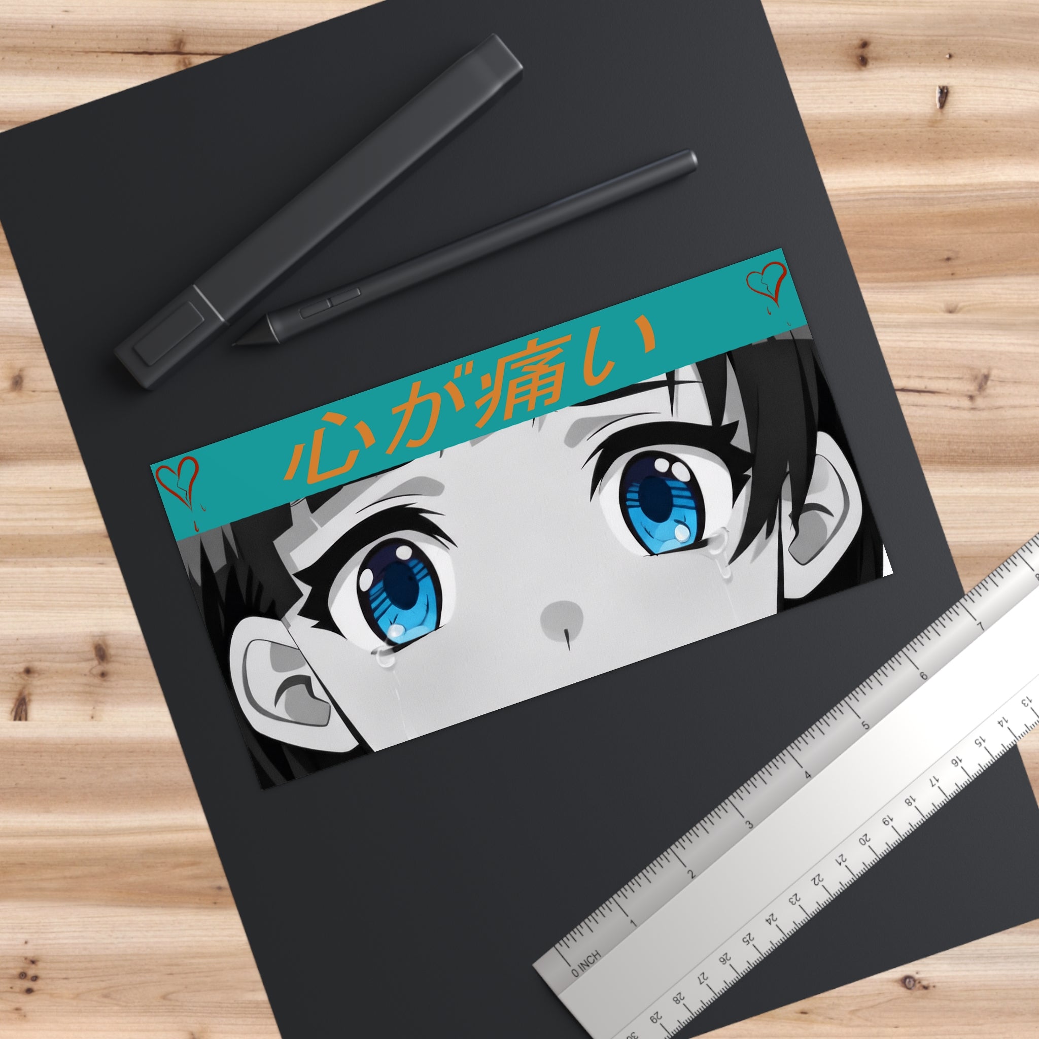 Japanese Anime Sticker – Cool Edgy Aesthetic Bumper Sticker for Anime Fans