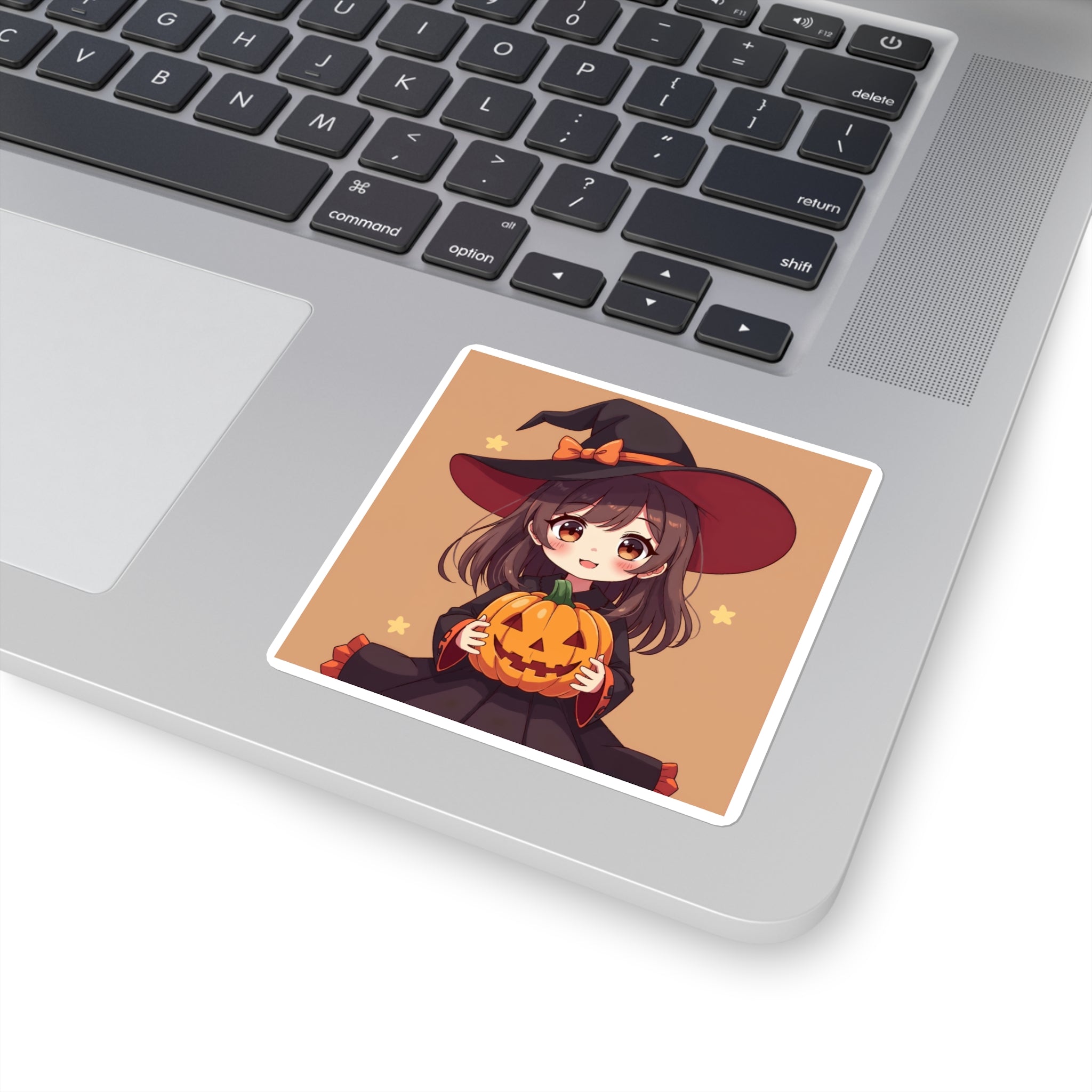 Kawaii Anime Halloween Square Stickers