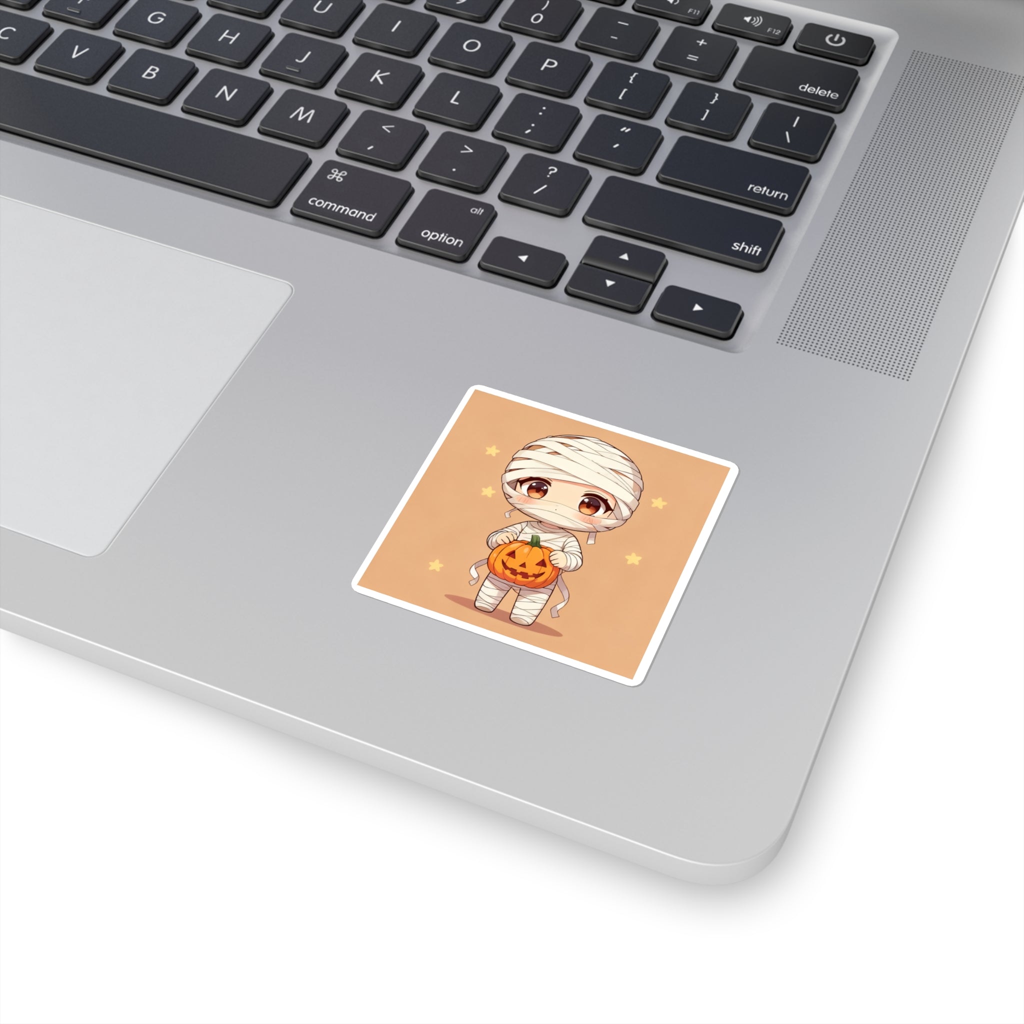 Kawaii Anime Halloween Square Stickers