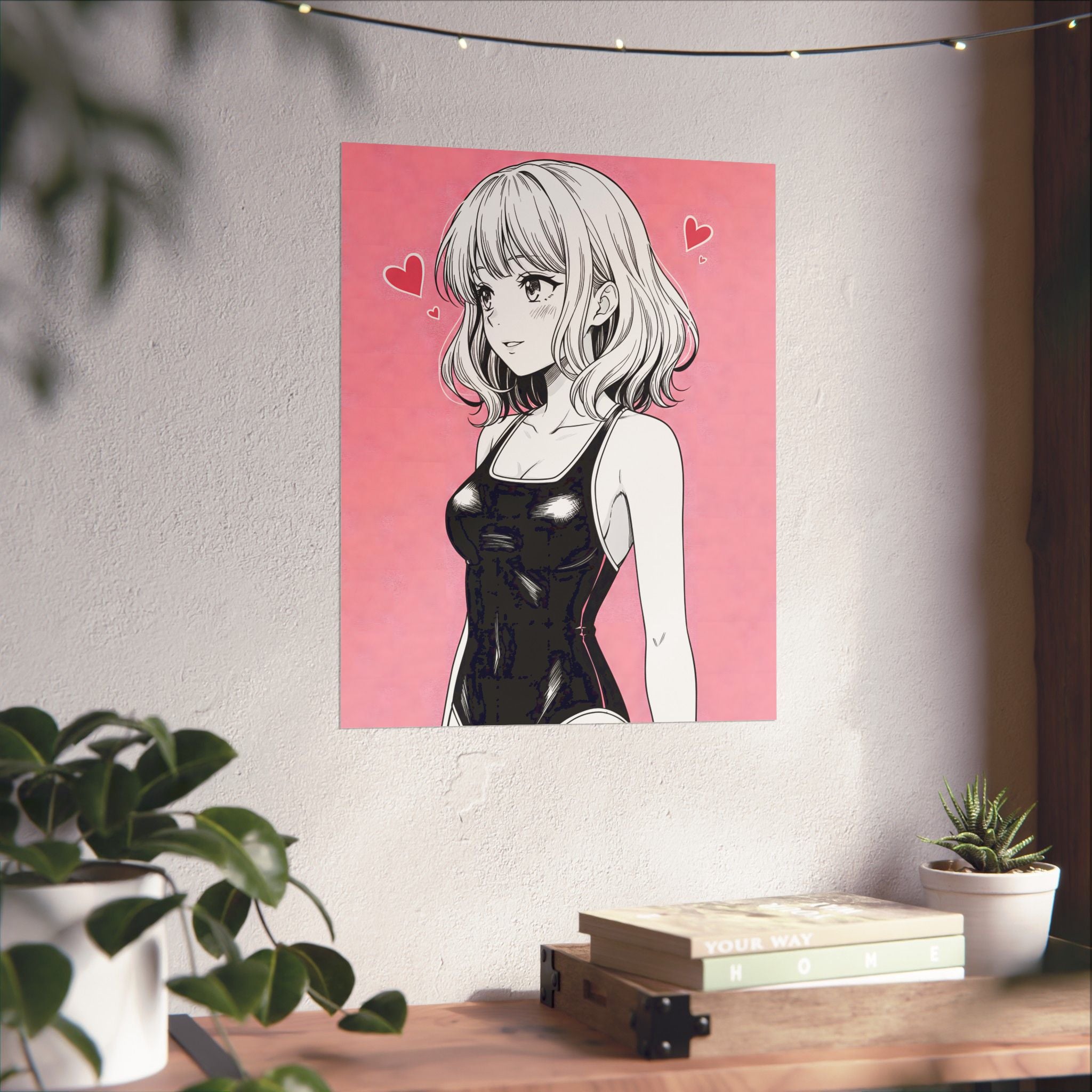 Anime Poster - Cute Anime Girl Poster, Sexy Anime Girl, Swimsuit Anime Girl, Hot Anime Girl