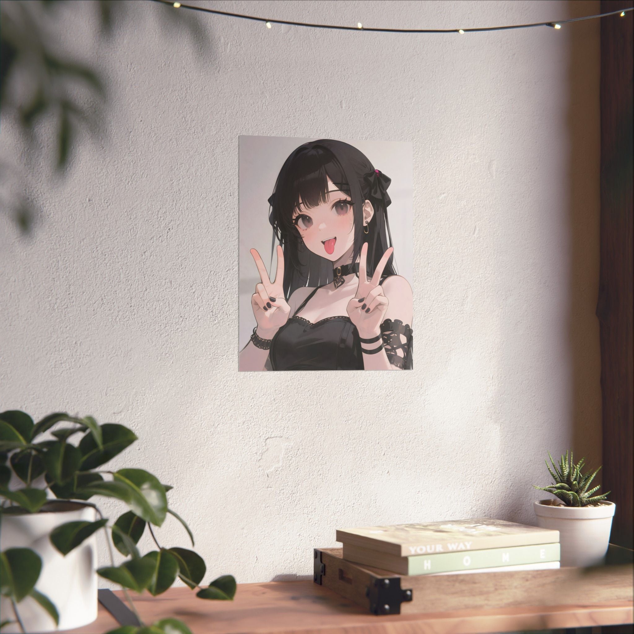 Anime Girl Vertical Poster Wall Art