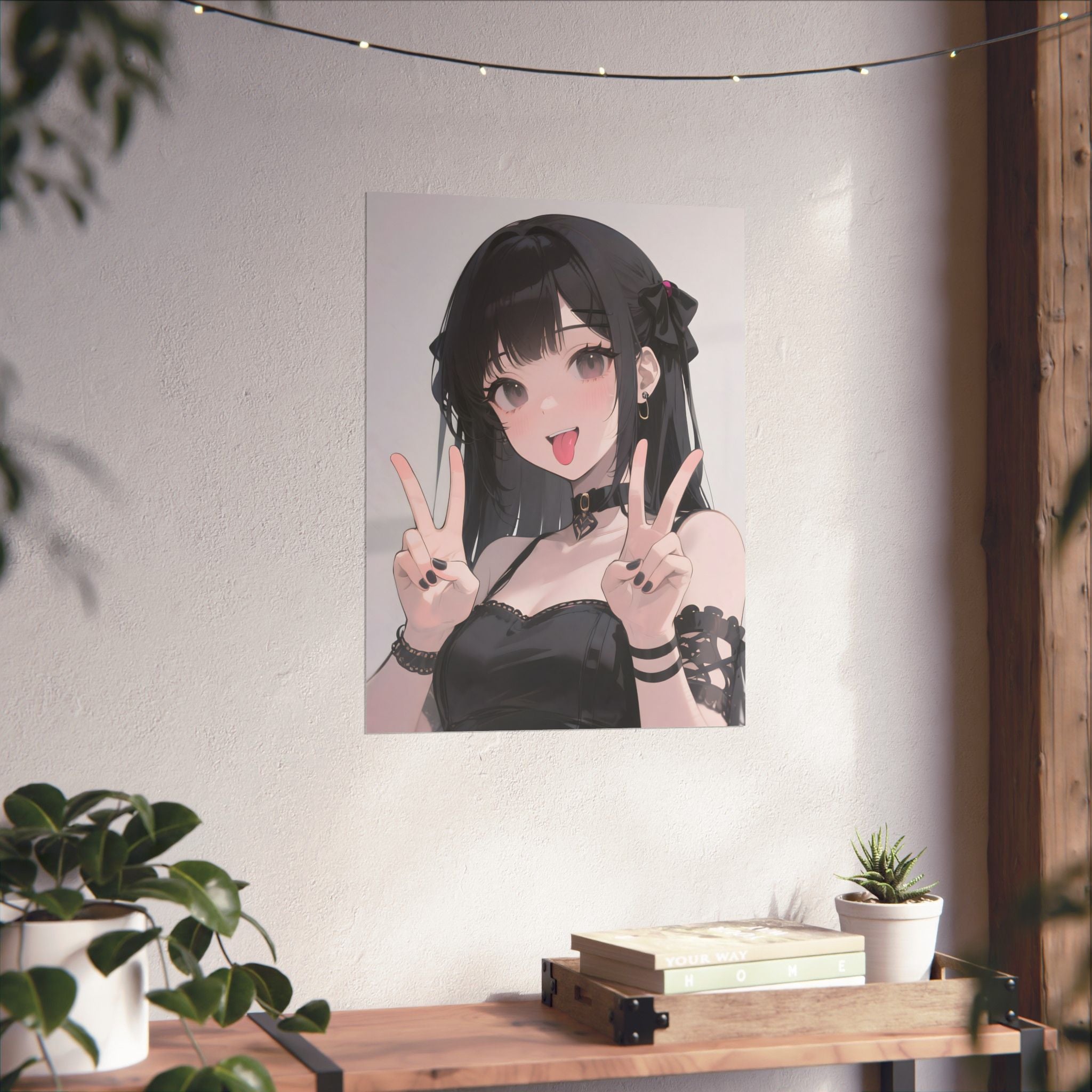 Anime Girl Vertical Poster Wall Art