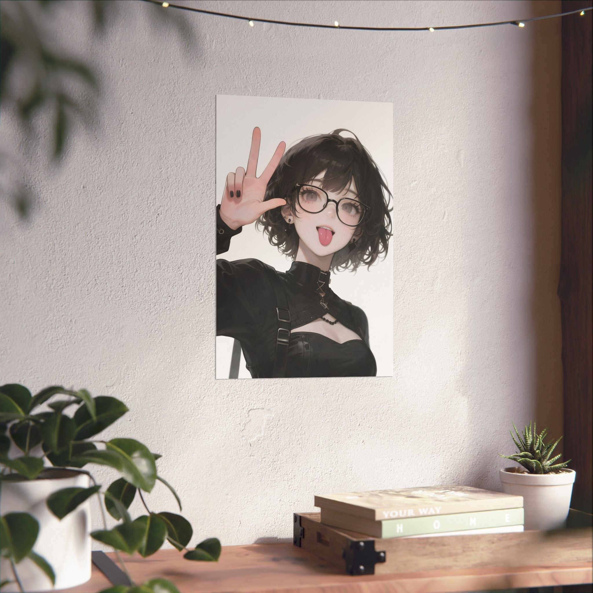 Anime Girl Vertical Poster Wall Art