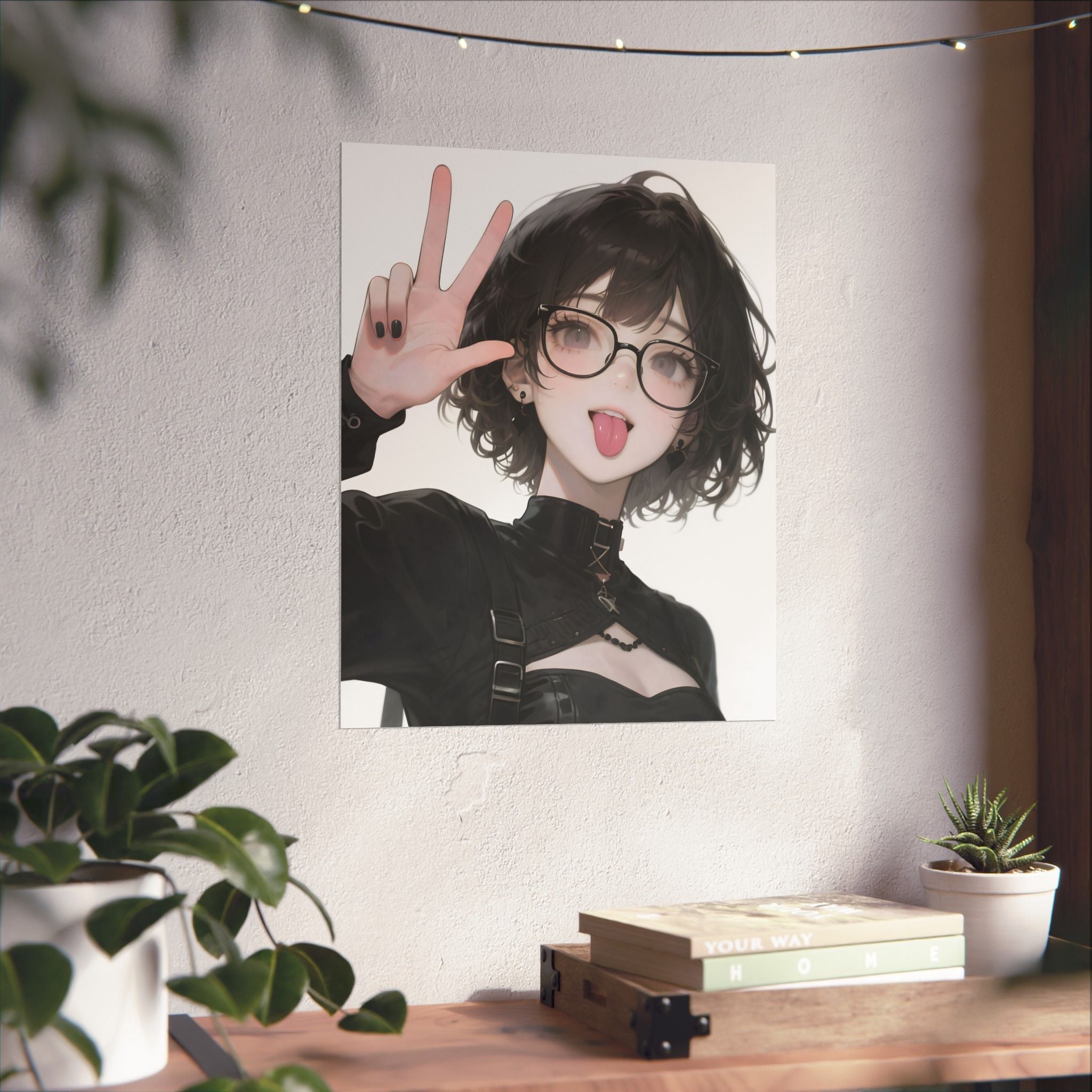 Anime Girl Vertical Poster Wall Art