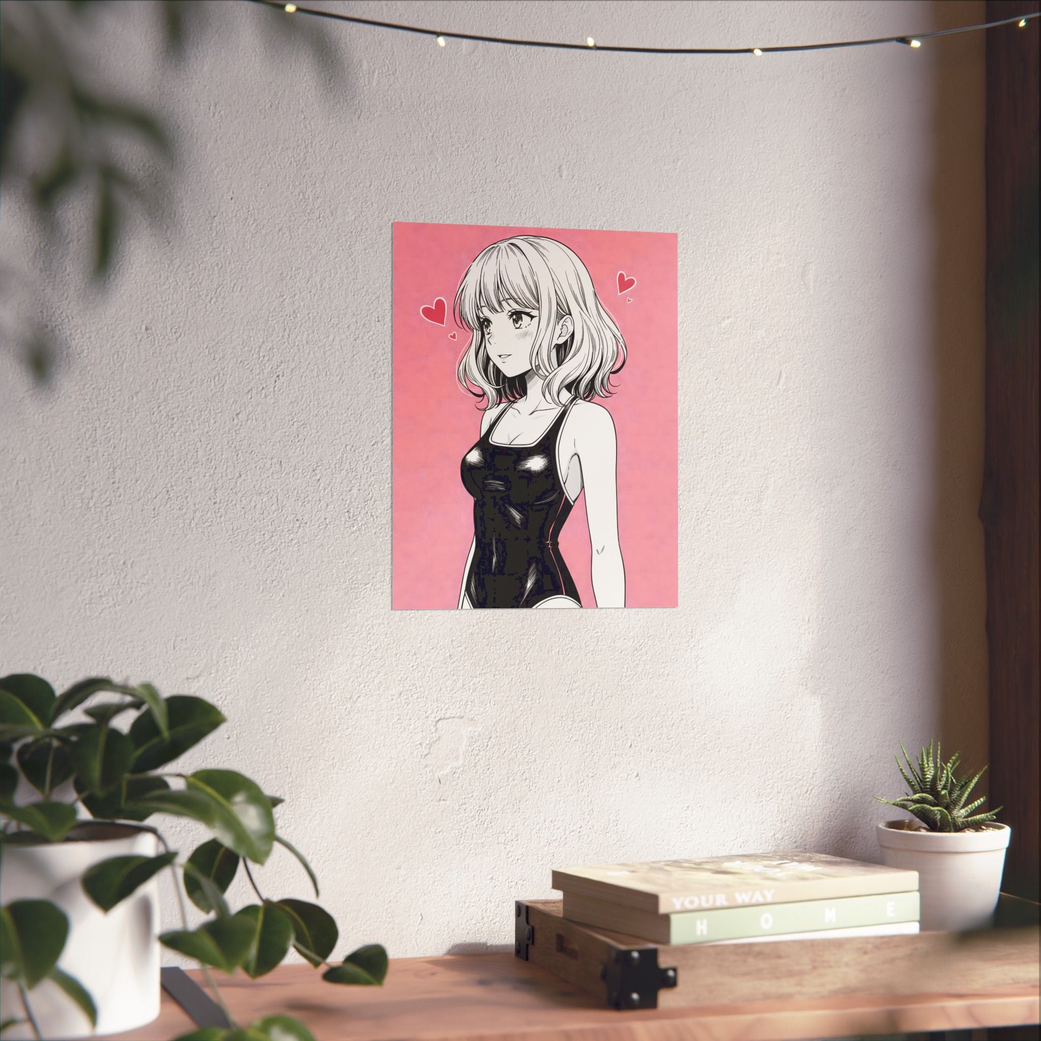 Anime Poster - Cute Anime Girl Poster, Sexy Anime Girl, Swimsuit Anime Girl, Hot Anime Girl