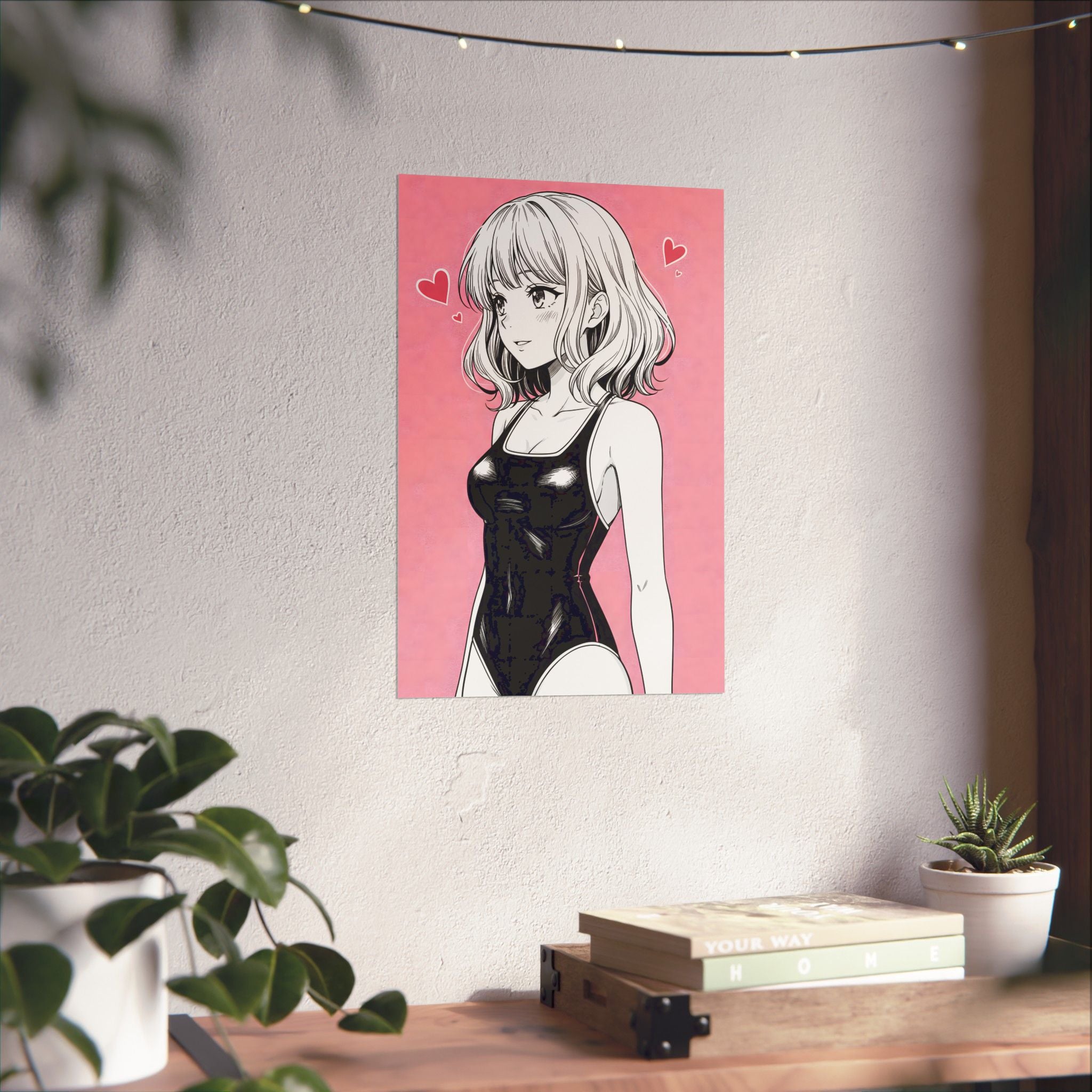 Anime Poster - Cute Anime Girl Poster, Sexy Anime Girl, Swimsuit Anime Girl, Hot Anime Girl