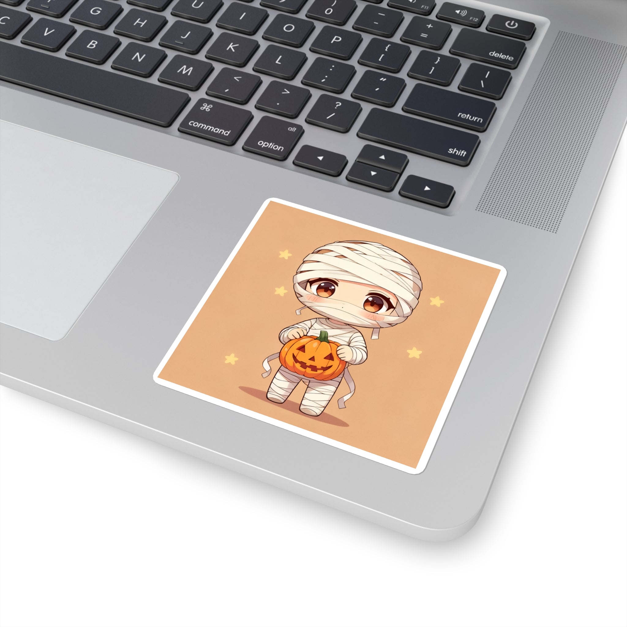 Kawaii Anime Halloween Square Stickers