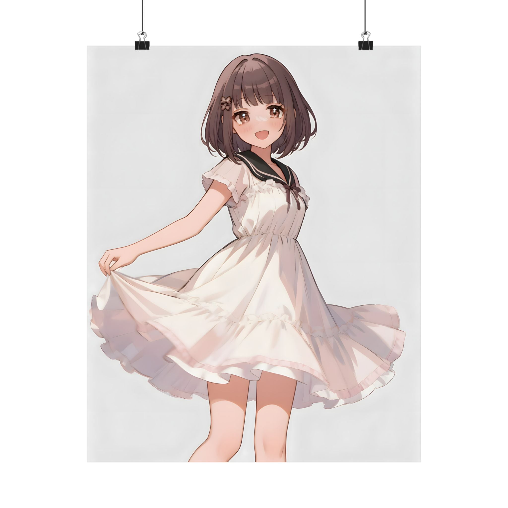 Charming Anime Vertical Poster, Aesthetic Wall Art, Cute Room Decor, Gift for Anime Lovers, Stylish Home Decoration