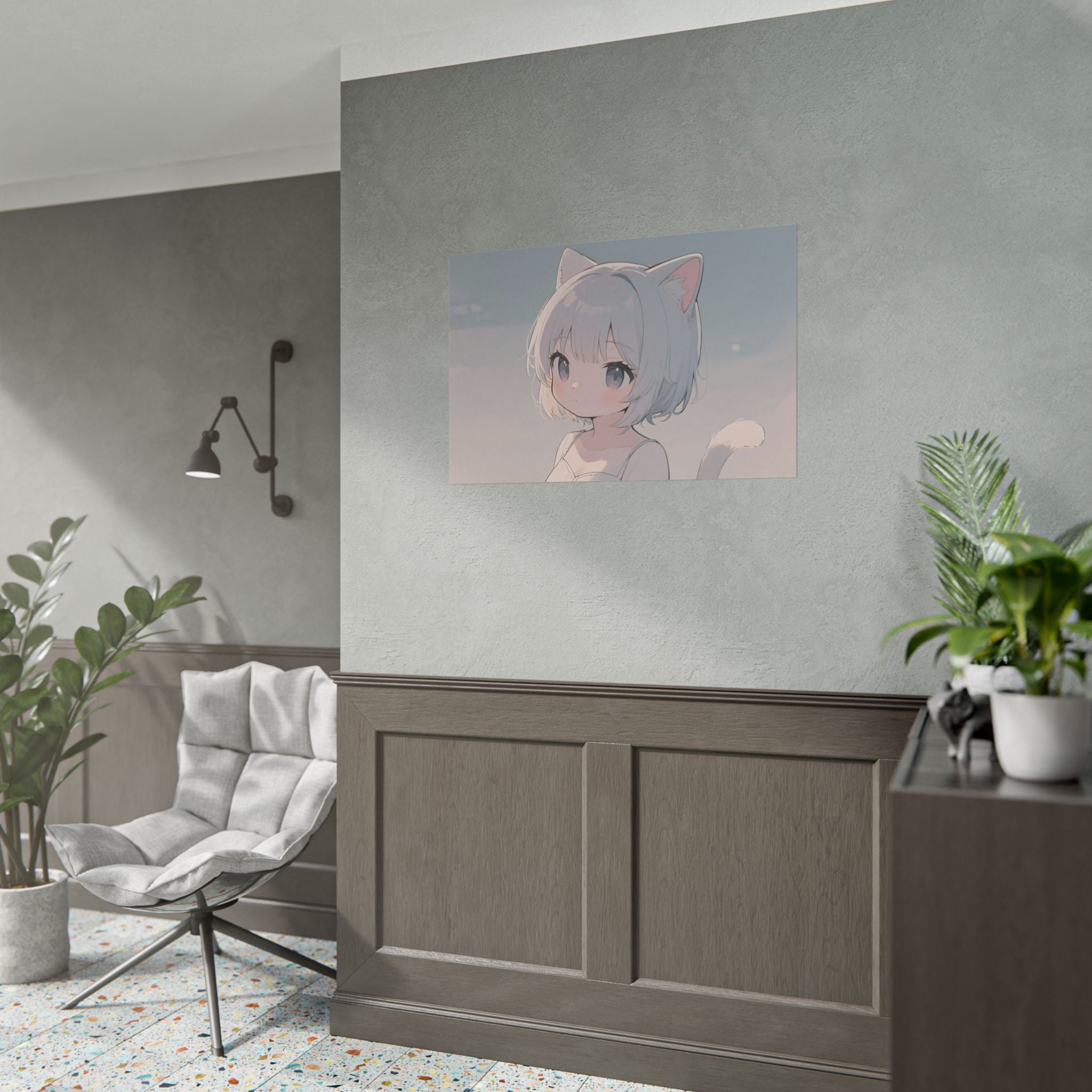Poster - Cute Anime Cat Girl Design