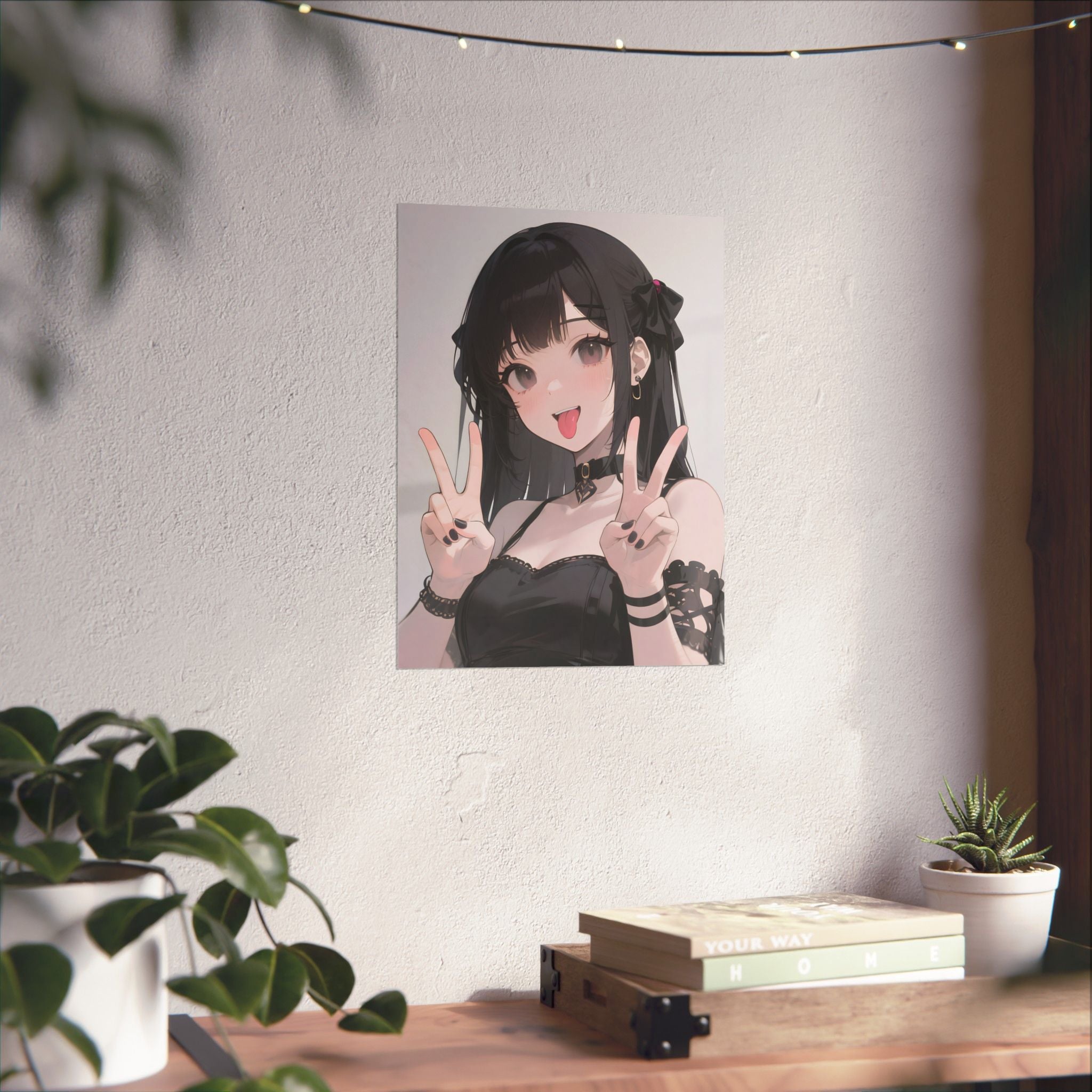 Anime Girl Vertical Poster Wall Art