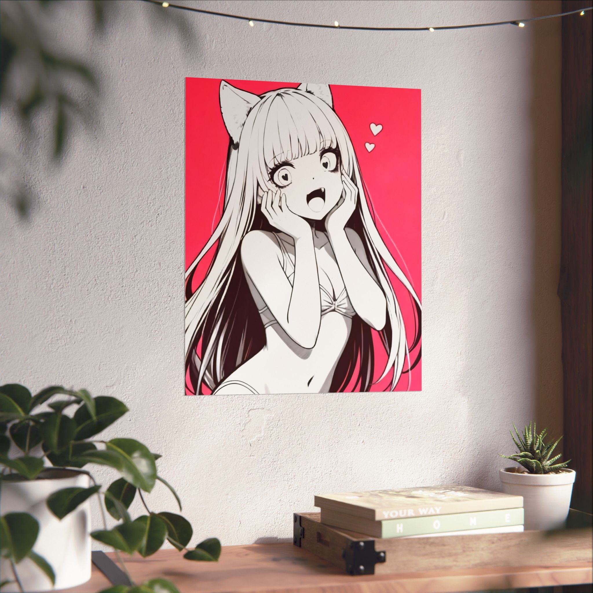 Anime Poster - Cute Anime Girl Poster, Sexy Anime Girl, Swimsuit Anime Girl, Hot Anime Girl