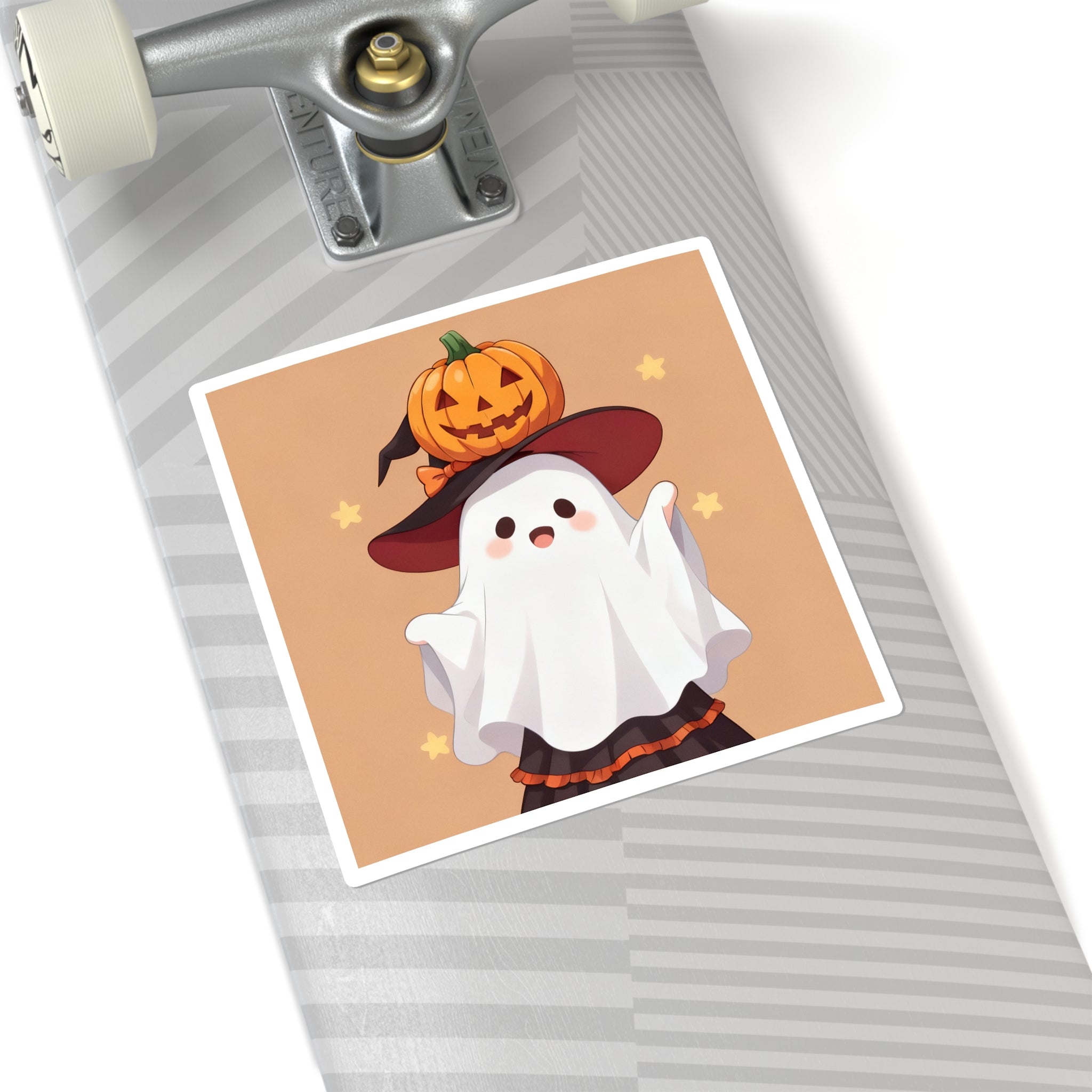 Kawaii Anime Halloween Square Stickers