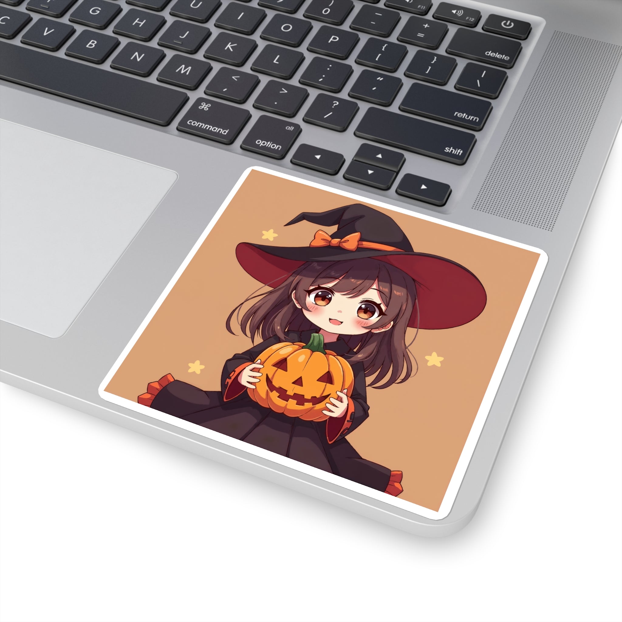 Kawaii Anime Halloween Square Stickers