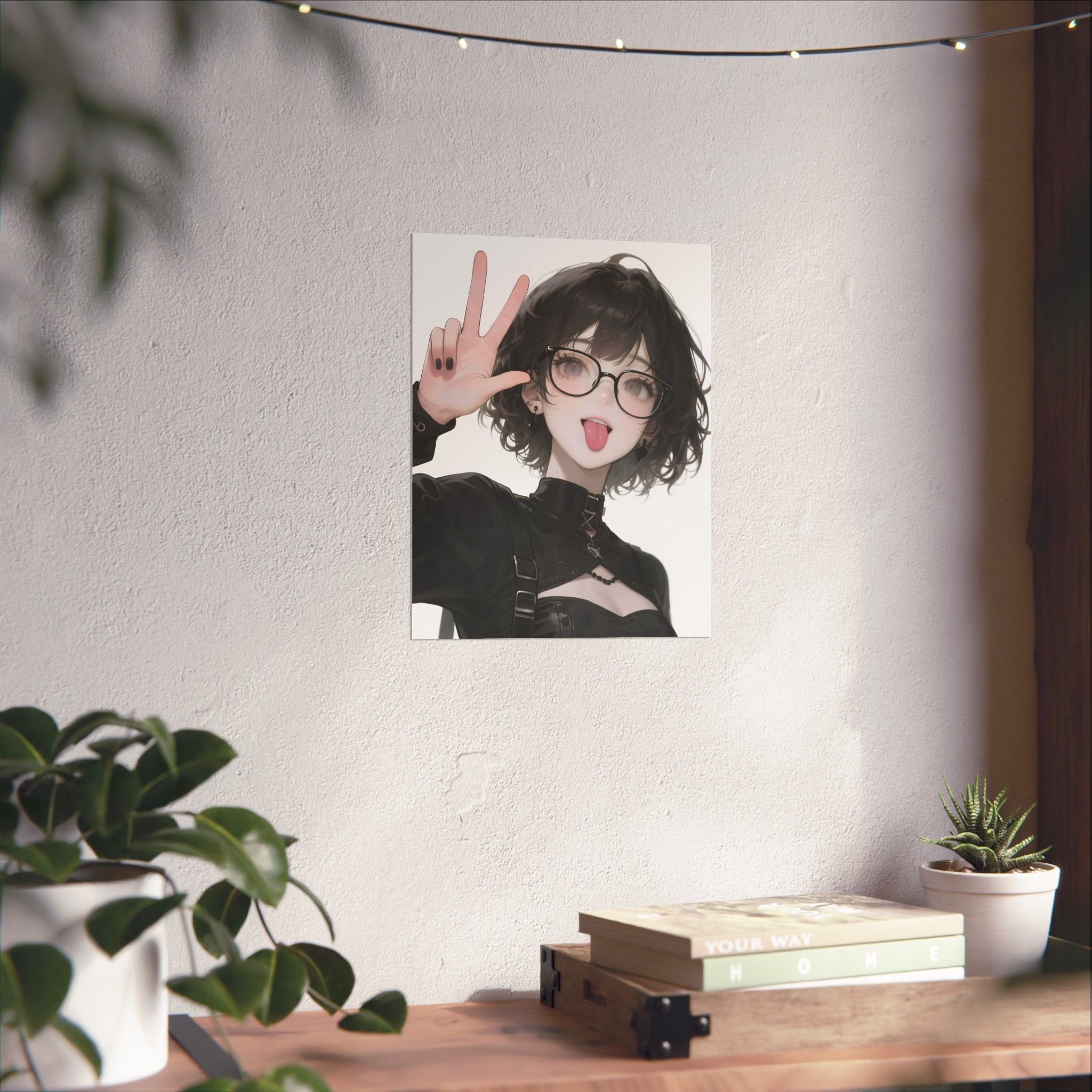 Anime Girl Vertical Poster Wall Art