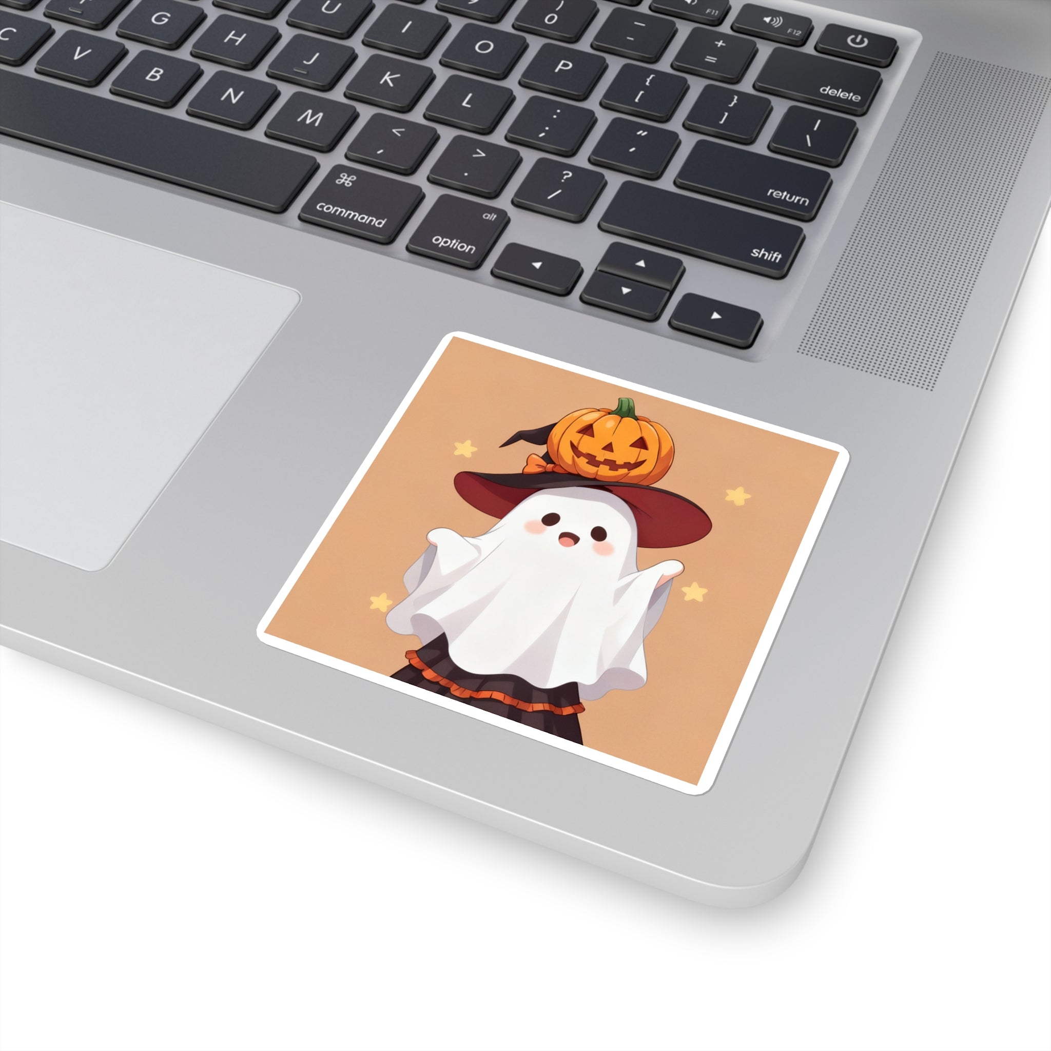Kawaii Anime Halloween Square Stickers