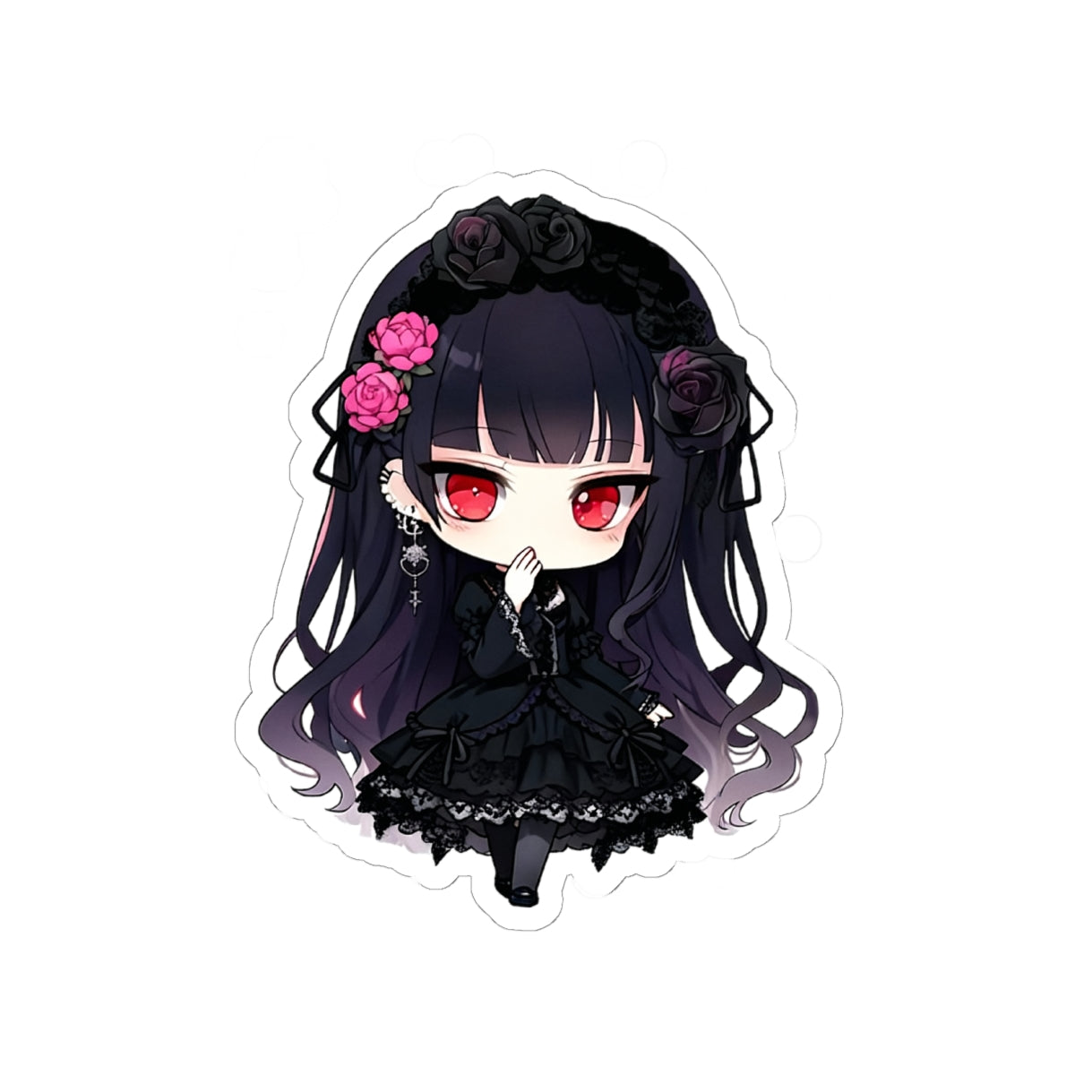 Chibi Anime Lover Kiss-Cut Stickers