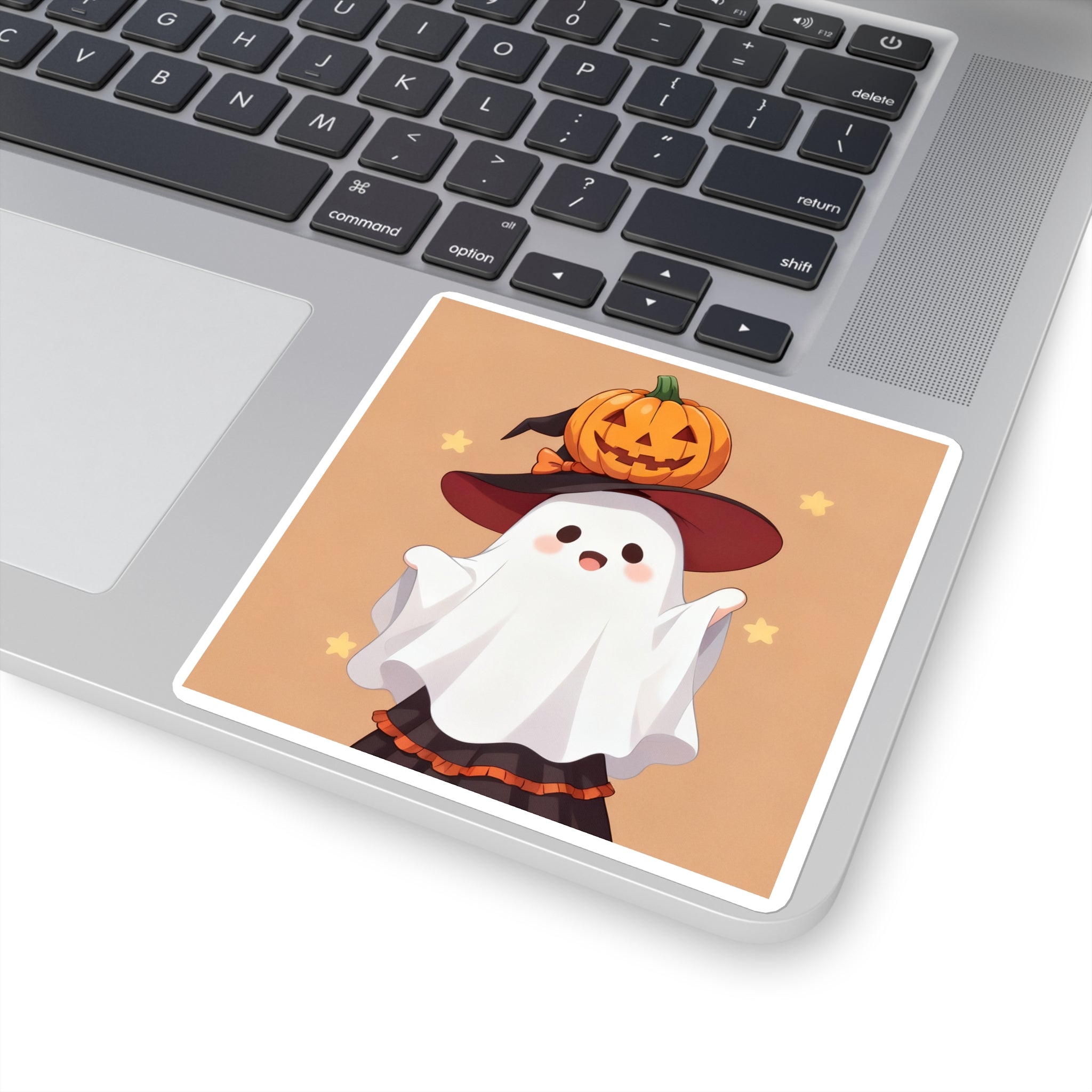 Kawaii Anime Halloween Square Stickers