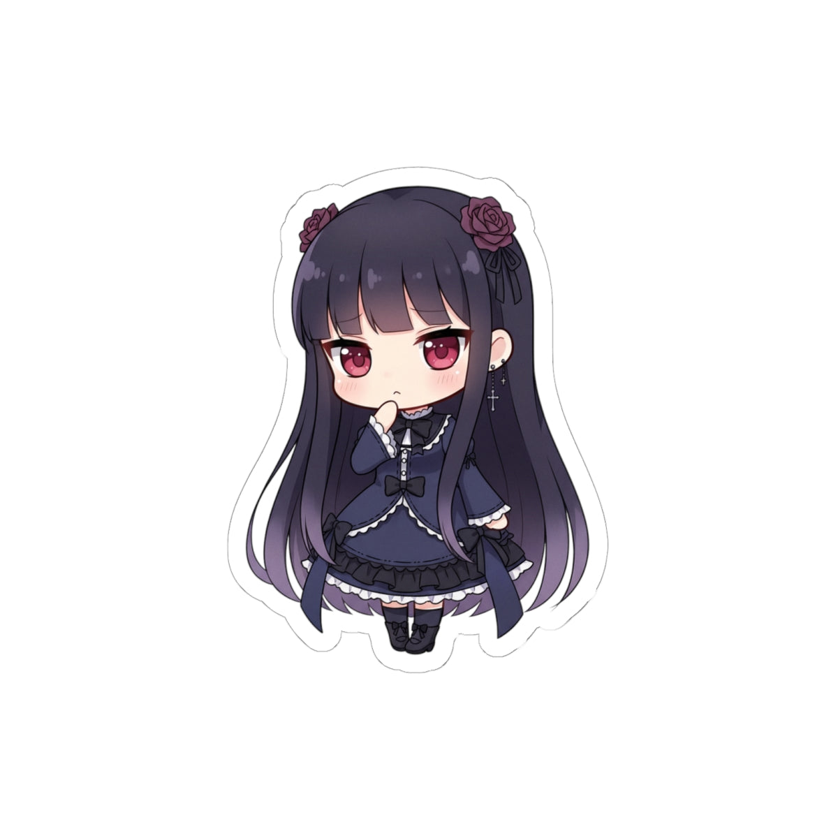 Chibi Anime Lover Kiss-Cut Stickers