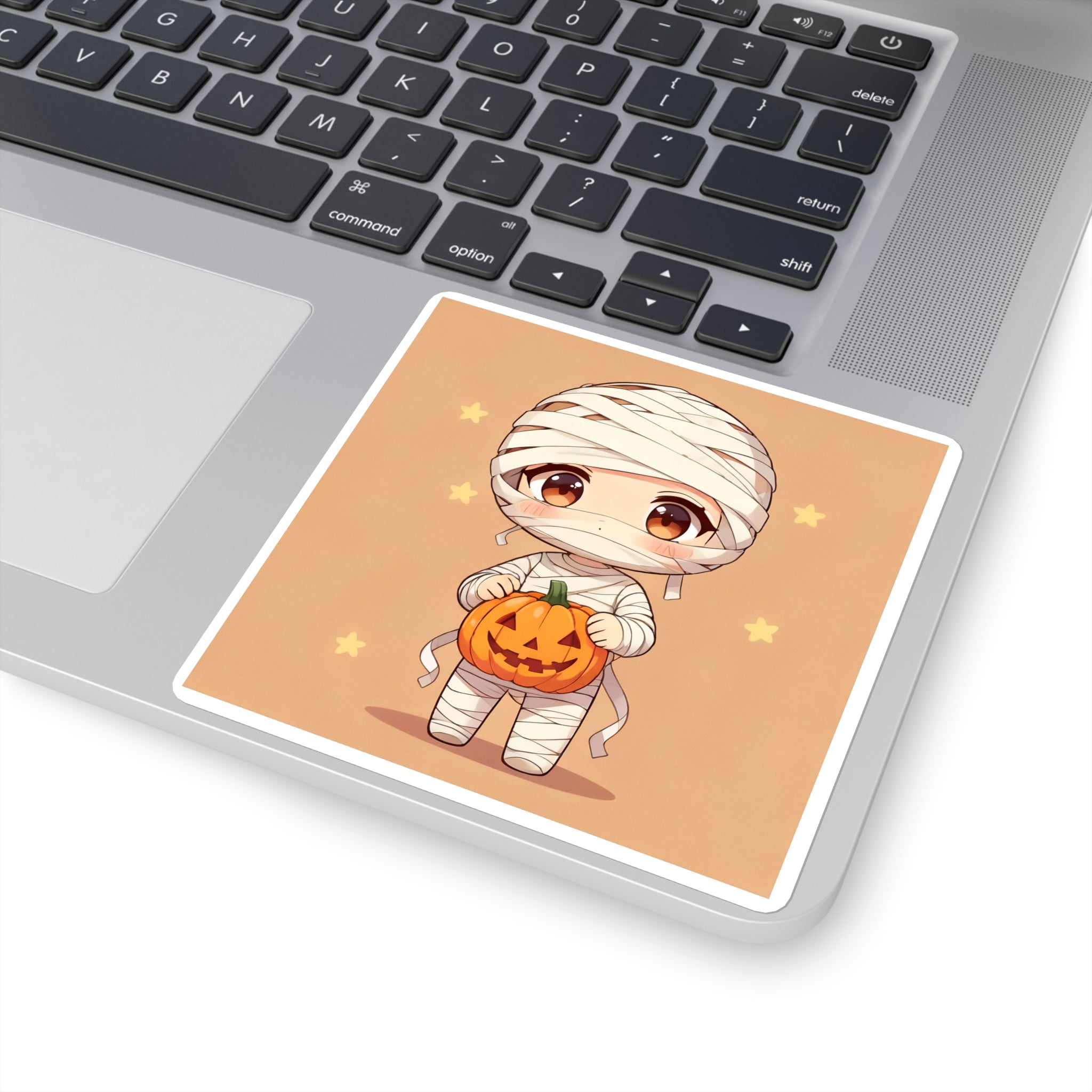 Kawaii Anime Halloween Square Stickers