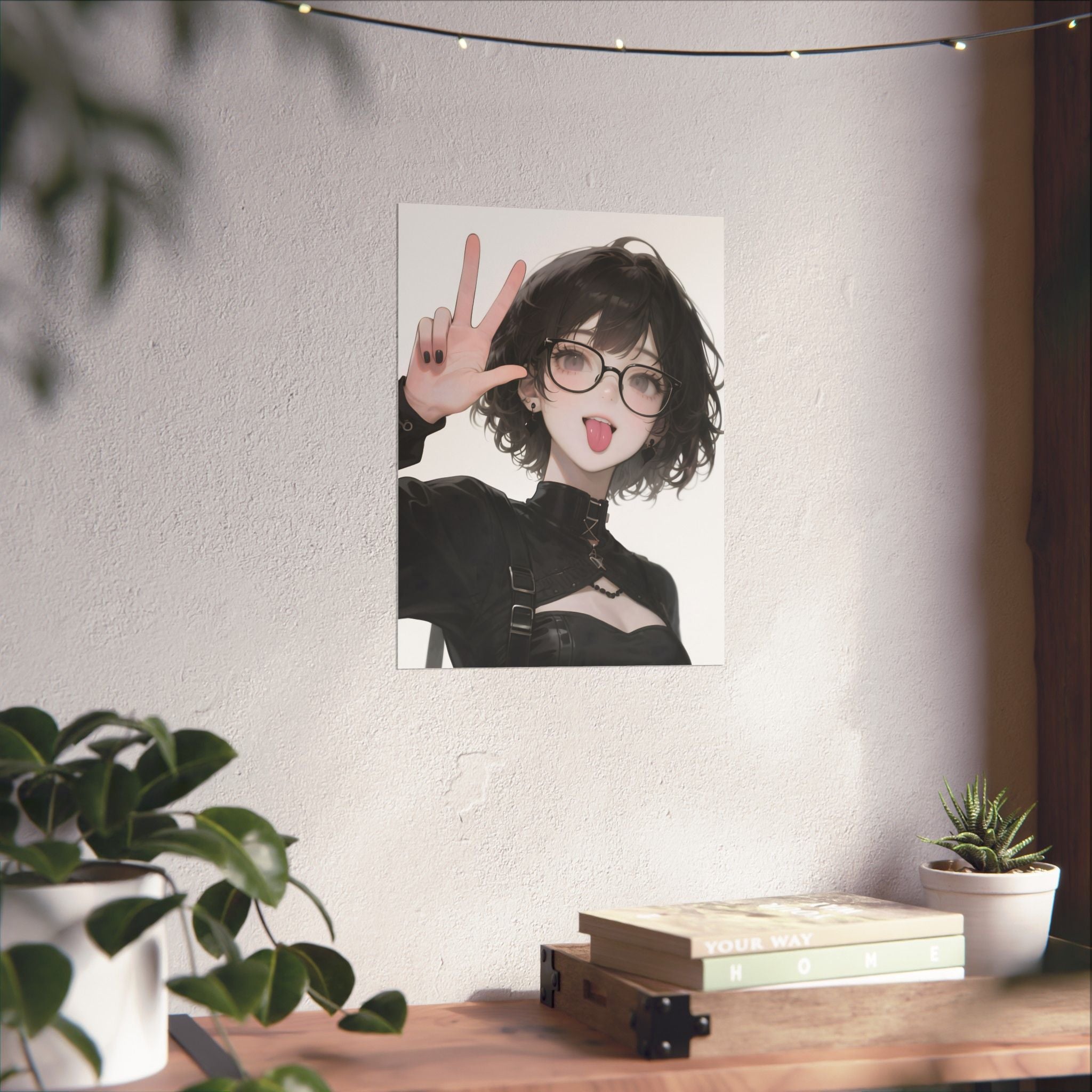 Anime Girl Vertical Poster Wall Art